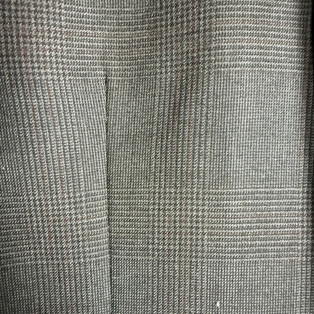 Jos A Bank Mens Sport Coat 40R Dark Gray Fine Check 100% Wool Blazer - Picture 6 of 7